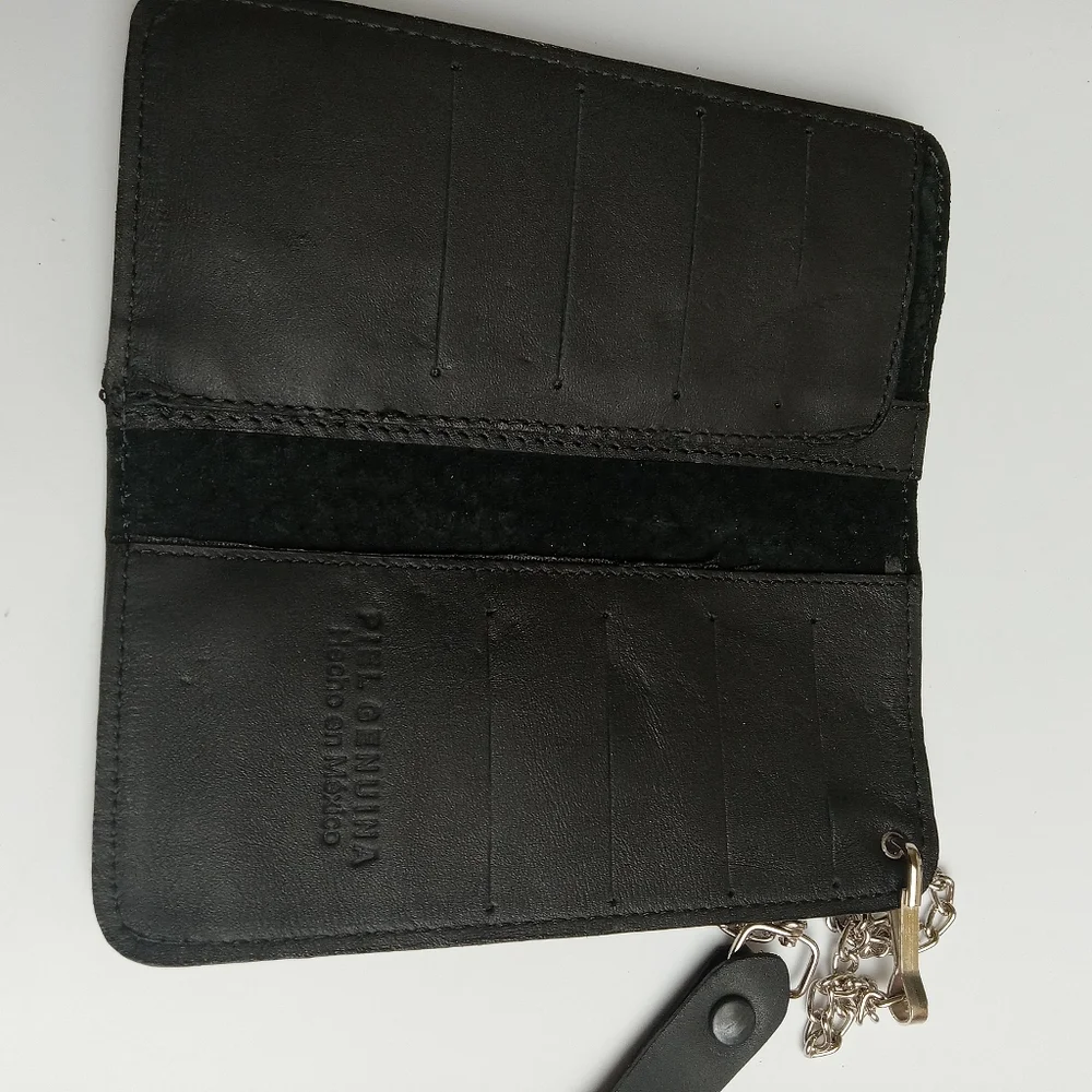 Men's Western Wallet Genuine Leather‎ Hand Crafted Bifold Cowboy Rodeo Wallet